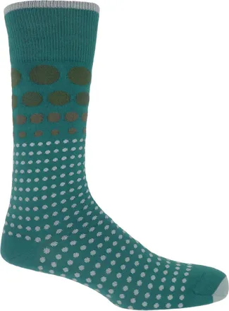 Peper Harow Grad Polka Mens Socks - Teal