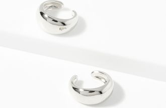 Simons Womens Shimmery ear cuffs Set of 2