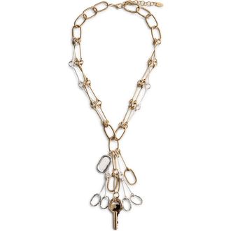 Mango Pendant Chain Necklace in Gold at Nordstrom