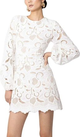 Sau Lee Hilda Embroidered Lace Dress