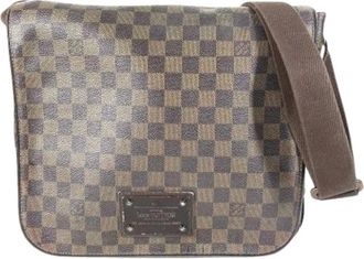 Louis Vuitton Pre-owned Cross Body Bags, female, Brown, Size: ONE SIZE Pre-owned Damier Messenger Bag