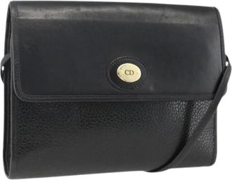 Dior Pre-owned Cross Body Bags, female, Black, Size: ONE SIZE Pre-owned Vintage Shoulder Bag