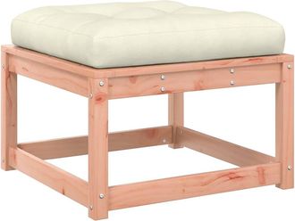 vidaXL Taburete De Jard&iacute;n Con Cojines Madera Maciza De Abeto Douglas Vidaxl