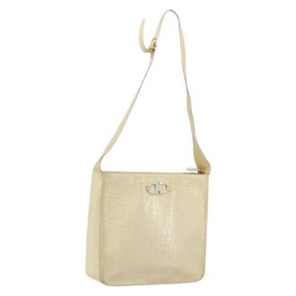 Ferragamo Pre-owned Cross Body Bags, female, Beige, Size: ONE SIZE Pre-owned Shoulder Bag