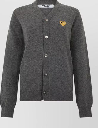 Comme Des Gar&ccedil;ons wool long-sleeve cardigan