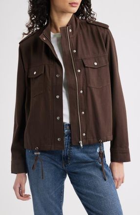 Rails Collins Cotton Blend Utility Jacket in Espresso at Nordstrom, Size Small