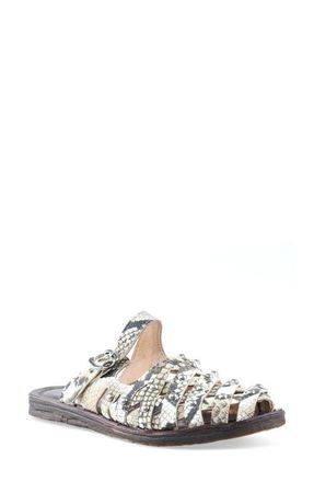 A.S.98 Ryatt Slide Sandal in Snake at Nordstrom, Size 10.5-11Us