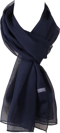 World of Shawls Chiffon Scarves Wraps for Wedding Party Special Occasions Women Plain Neck Scarf Soft Headwrap Girls Headscarf Sheer Wrap (Navy Blue)