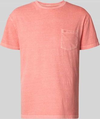 Superdry T-Shirt aus Baumwoll-Leinen-Mix mit Brusttasche in Tuerkis, Gr&ouml;&szlig;e XXXL