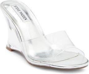 Steve Madden Stormi Wedge Slide Sandal in Clear at Nordstrom Rack, Size 7.5
