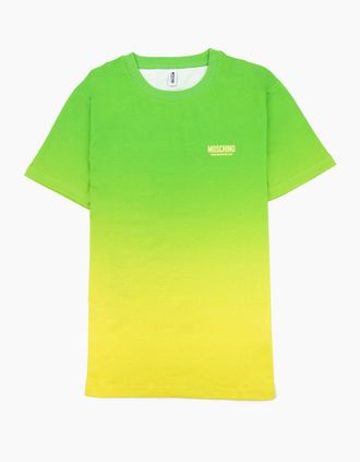 Moschino Mens Moschino Underwear Logo Tape Lounge T Shirt Green/yellow - Size: 36