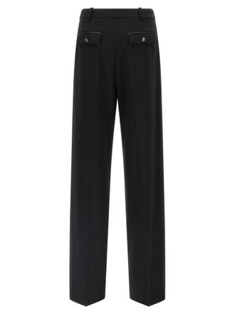 Elisabetta Franchi Fluid Cady Trousers - Black