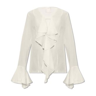 Givenchy Blouse in 4G Silk with Ruffles
