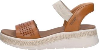Skechers Sun Ray Sandalen - Dames - Sleehakken - Bruin - 37 EU - Jute - Schoenen