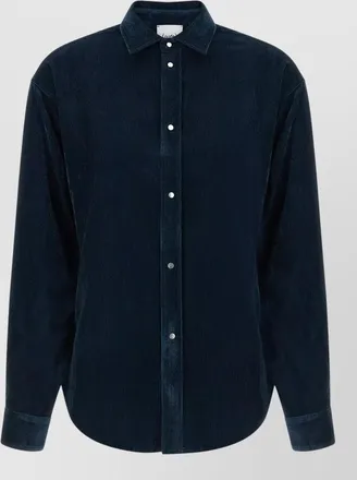Nude velvet shirt