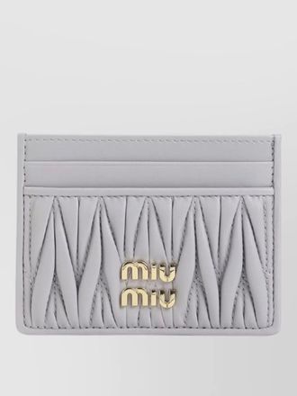 Miu Miu matelass&eacute; leather cardholder