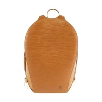 Louis Vuitton Pre-owned Backpacks, female, Brown, Size: ONE SIZE Pre-owned Vintage Leather Backpack