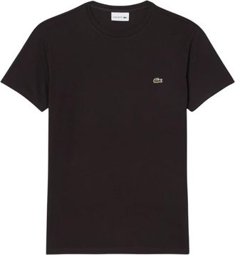 Lacoste T-Shirt Girocollo - Heren - T-shirts - Bruin - S - Tops