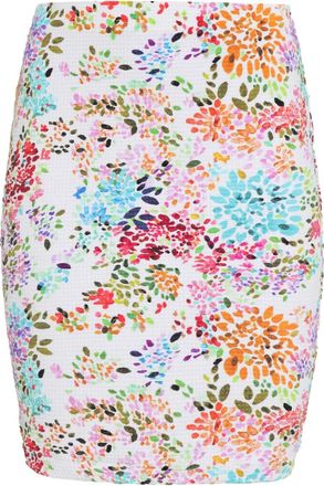 Brigitte Minigonna a fiori - Bianco