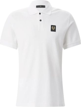 Belstaff Polo Shirts - Heren - Polos - Wit - 3XL - Katoen - Tops
