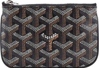 Goyard Senat Zip Key Pouch Coated Canvas Nano