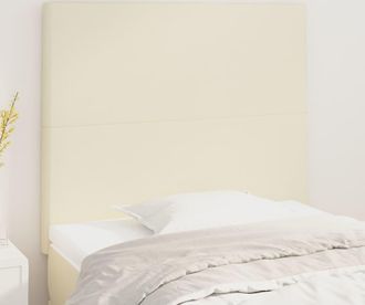 vidaXL Cabeceros 2 Unidades Cuero Sint&eacute;tico Color Crema 100x5x78/88 Cm Vidaxl