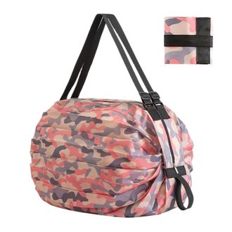 Generic Large Folding Storage Bag, Foldable Waterproof Nylon Tote for Travel, Work, Gym, Camping and Beach, Reusable Carrying Bag Ideal for Daily Necessities,