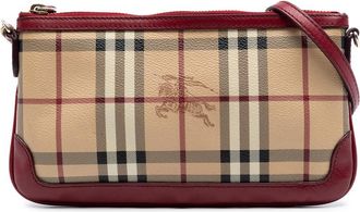 Burberry Pre-owned Burberry Haymarket Check Coated Canvas Peyton Crossbody Ladies M04EKK79T3JG04ZD