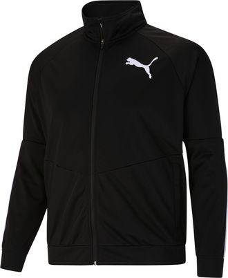 Puma Mens Big & Tall Contrast Jacket 2.0 BT, Black/White, 4XLT