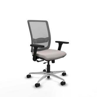 Piqueras y Crespo Silla De Oficina Piqueras Y Crespo Haches Gris Soporte Lumbar Ajustable