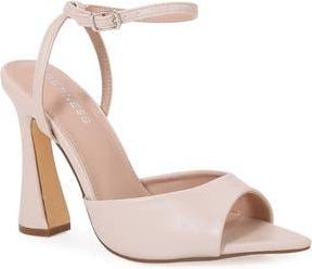 Berness Huburta Ankle Strap Sculpted Stiletto Sandal in Beige at Nordstrom Rack, Size 7.5