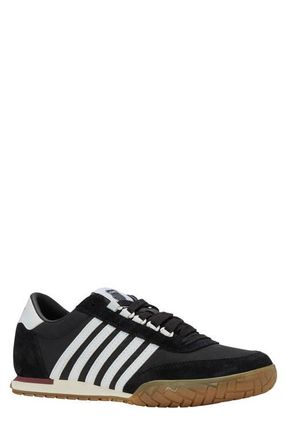 K-Swiss Vintage Trainer Low Top Sneaker in Black/White at Nordstrom, Size 11.5