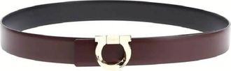 Ferragamo Gancini Reversible Leather Belt, Size 100