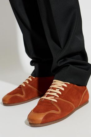 Moschino Suede Sports Shoes, Mens, Brown