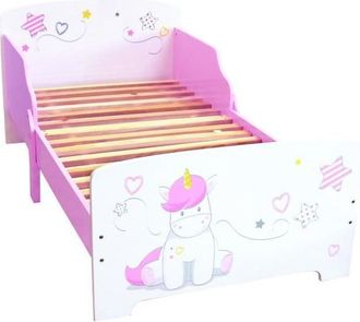 Les Tendances Fun House Unicornio Cama 140x70 Cm Con Tablas Para Ni&ntilde;o
