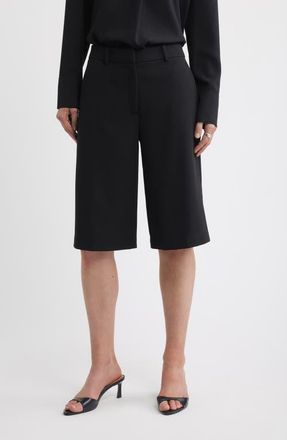 Nordstrom Tailored Bermuda Shorts in Black at Nordstrom, Size 14