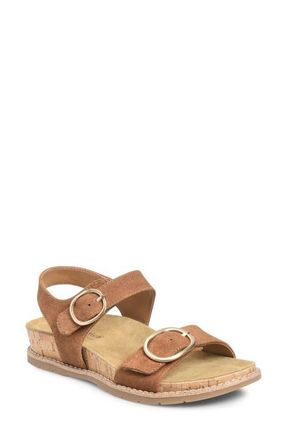 COMFORTIVA Gibson Slingback Platform Wedge Sandal in Tan at Nordstrom, Size 7.5