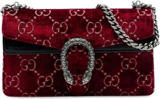 Gucci 2016-2025 Medium GG Velvet Dionysus crossbody bag - women - Velvet - One Size - Red