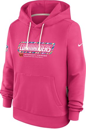 Nike Washington Commanders Crucial Catch Standard Issue Nike Womens Dri-FIT NFL Pullover Hoodie in Pink | 03C368XZUZ-F9R