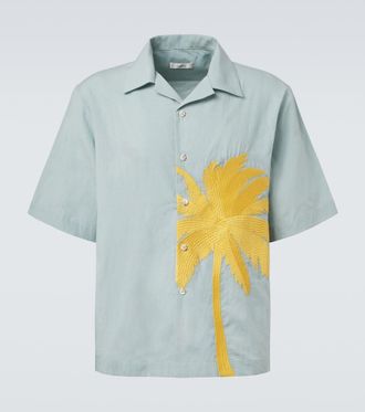 Commas Camisa bowling bordada