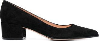 Gianvito Rossi Piper 45mm suede pumps - women - Suede - 37.5 - Black