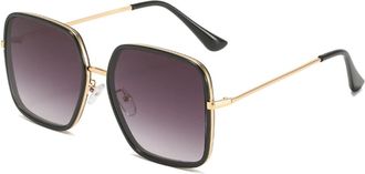 Generic Metal Large Frame Men and For Women Street Sunglasses Outdoor Sun Shading Beach Vacation Sunglasses (Color : C, Size : Medium) 2026