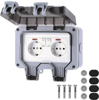 OEM Adecuado Para Tapas De Enchufes Exteriores Con Cerradura, Tapas Transparentes Con Cerradura, Enchufes El&eacute;ctricos Resistentes A Golpes Y Roturas, Grado