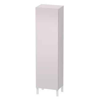 Duravit Duravit L-cube Armario Alto, Anchura 500mm, Profundidad 363mm, 1 Puerta, Bisagra Derecha, Color: Blanco Lila Seda Laca Mate - Lc1181r8787