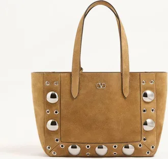 Valentino Garavani Valentino Garavani Nellc&ocirc;te Medium Suede Shopping Bag Wo