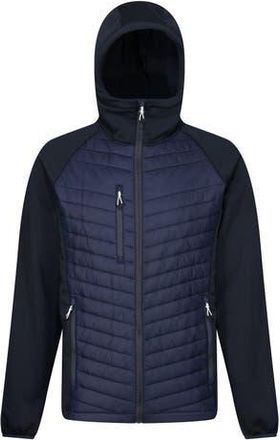 Regatta Navigate Quilted Hybrid Jacket in Navy And Seal Grey at Nordstrom, Size 4X-Large