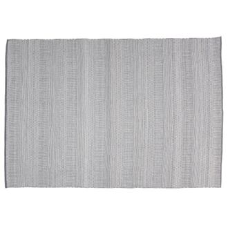 Macabane Alfombra exterior rect 160x230cm poli&eacute;ster reciclado gris/blanco
