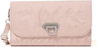 Baggallini Coastal Flip Lock RFID Phone Wallet Crossbody Bag in Blush Shimmer at Nordstrom