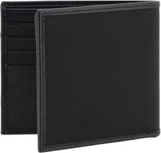 Prada Mens Black Recycled Polyamide Wallet
