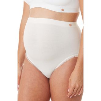 Cache Coeur High Waist Maternity Briefs in Natural at Nordstrom, Size Small